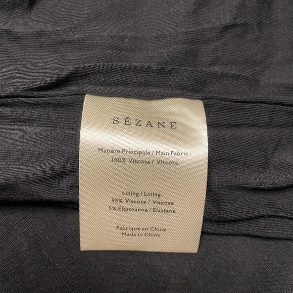 NWT Sezane Brunella Knit Mini Dress Black White Stripe | size XS - Picture 6 of 11